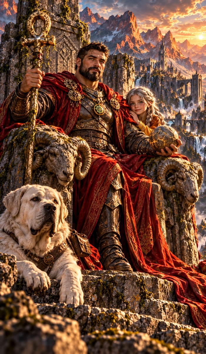 The Emperor tarot card (Jonal) from the Eutheum deck